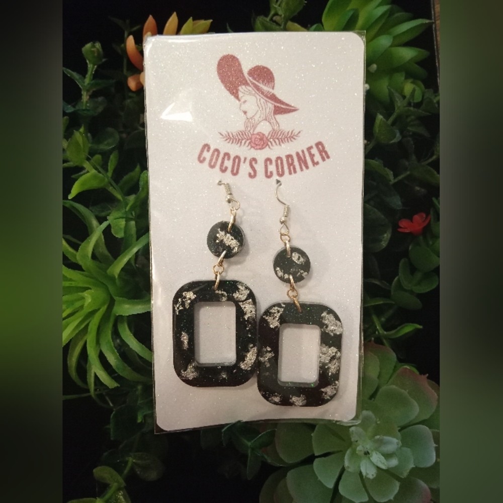 Hand Poured Resin Earrings